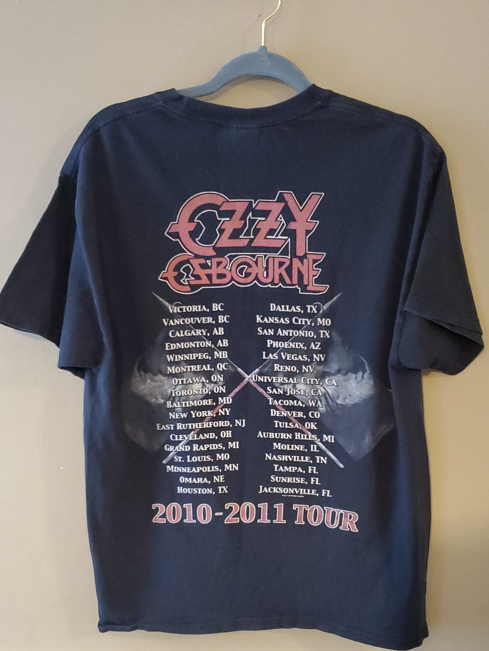 Ozzy Osbourne Vintage Black Scream 2010-11 Tour T-Shirt Size L - Picture 3 of 10